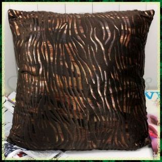   Zebra Printed Fluffy Cushion Cover Decorative Pillow Case Fashion NEW
