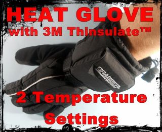   Battery Powered Heat Gloves w 3M Thinsulate™ & DRYPEL Hand Warmer