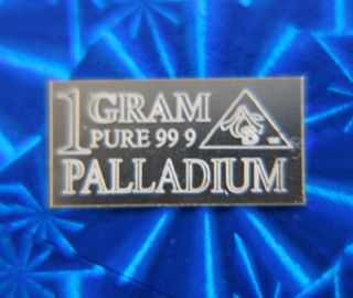   99.9 PD Palladium + 1 Gram 99.9 FINE AG SILVER TITANIC BULLION BAR