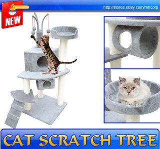   Cat Scratcher 42 Cat Tree Condo Post Tower Toy Pet Furniture W/ Tier