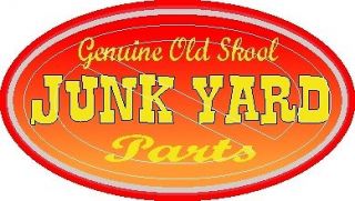 Genuine Old School Junk Yard Parts   Vintage Racing Decal Sticker