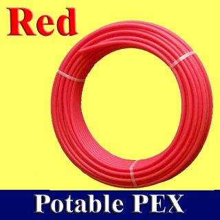 RED 1/2 x 300 ft PEX Tubing Plumbing Pipe Piping Drinking Potable 