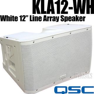 QSC KLA12 WH White Finish Active Powered 12 Line Array Speaker KLA 12