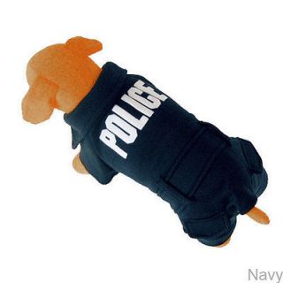 Police Blue Overall Custome dog clothes Chihuahua M