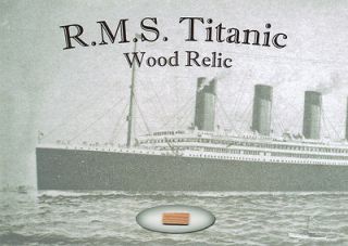 TITANIC Wood Relic * Authentic Wood RARE White Star Line 