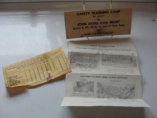    Van Brunt, envelope, Safety Warning Lamp, advertisement, old,info