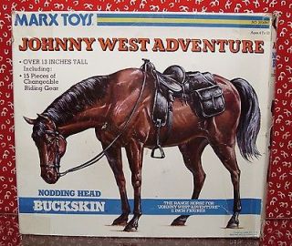 Marx, Johnny West Adventure, Buckskin Horse, Complete Saddle
