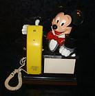 Disney MICKEY MOUSE TELEPHONE PHONE Figure + Receiver Wires UNISONIC 