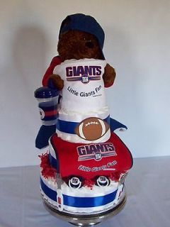 New York Giants 4 tiered Diaper Cake