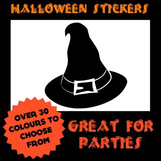 Large Witch Hat Halloween Window Sticker or Wall Graphic Decoration
