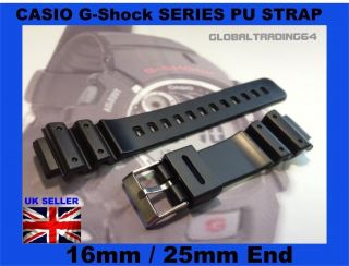 CASIO G SHOCK Series PU RUBBER WATCH STRAP 16mm 25mm