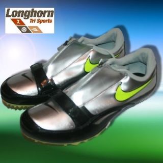   Zoom Rival Brother Track Field Spikes 12 Running Shoes Black Silver