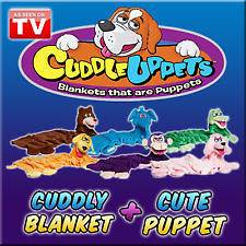 CUDDLEUPPETS Blankets that are Puppets * As Seen On TV * Cuddle Uppets 