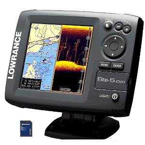 LOWRANCE ELITE 5 DSI GOLD COMBO WITH T/M TRANSDUCER