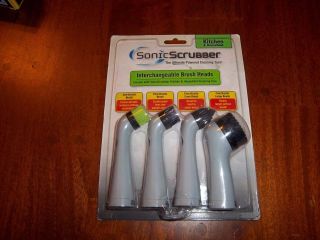   SonicScrubber (sonic scrubber) Interchangeable brush heads kitchen