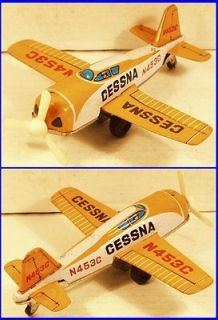 Cessna Tin Lithographed Airplane, friction (plane2b)