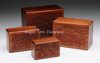   Cremation Urn Hand carved Tree of Life Design   Small (Pet) Size