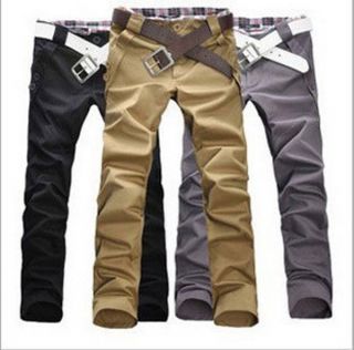 10 Color Mens New Designed Stylish Straight Slim Fit Trousers Casual 