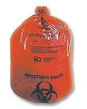   listed Biohazard (medical waste) 30 33 gallon red bags   lot of 50