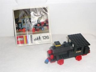 Vintage LEGO SET 126 STEAM ENGINE LOCOMOTIVE TRAIN (PUSH) 1970
