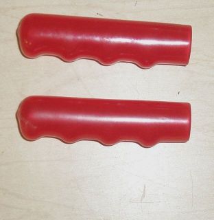 NOS PAIR OF RED TRICYCLE HANDLEBAR GRIPS PART 511