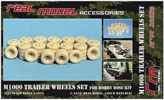 M1000 Trailer Wheel set 1/35 RMA35236 resin detail set Real Model 