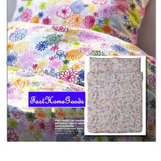 NW IKEA Duvet Comforter Quilt Cover Queen Floral RENATE