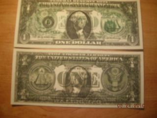 Copy 1969 $1 Error US Paper Money Replica Currency Note