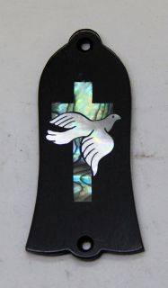 Truss Rod Cover with Dove & Cross Inlay 02 Gibson
