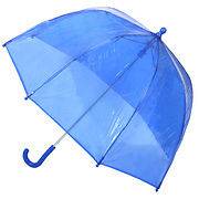 CHILDS BUBBLE DOME SOLID BLUE UMBRELLA BY TOTES NWT