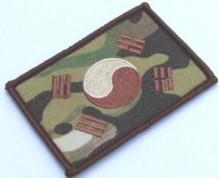   Korean Flag PATCH, Velcro Type, Survival Game, Korea Army, Military