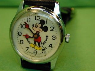   1970s Bradley Mickey Mouse Walt Disney Productions wind up wrist watch