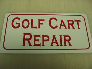   CART REPAIR Sign Golf Wedge ball Tin PRO Country Club Motor Wheel