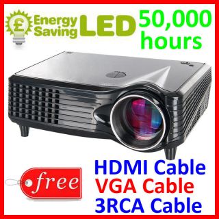 LED Projectors LCD Display Osram LED Long Life Lamp Home Theater HD 