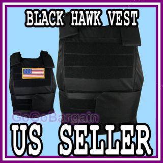 Tactical Airsoft DUMMY body Aromor PLATE carrier vest BLACK US swat 