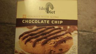 BOX IDEAL DIET PROTEIN CHOCOLATE CHIP DRIZZLE COOKIE 7 PKT/W 14G 