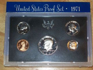 1971 S ORIGINAL 5 COIN UNITED STATES MINT CLAD PROOF SET