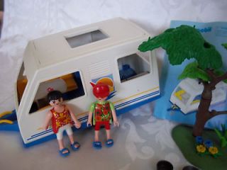   Camping Trailer figures, picnic table and chairs, tree and more