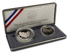 1991 US Mint Mount Rushmore Anniversary Commemorative 2 Coin proof Set