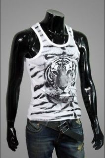 Sexy Mens Printing tiger head Tight Underwear Vest 
