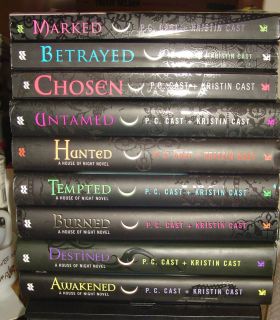 Lot   9 House of Night Series Books by P. C. & Kristin Cast 1   9 