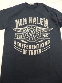 Van Halen 2012 A Different Kind of Truth tour shirt sizes S M L XL XXL