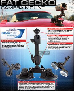  DDMOUNT SUCTION Fat Gecko Double Knuckle Dual Suction Cup Camera Mount