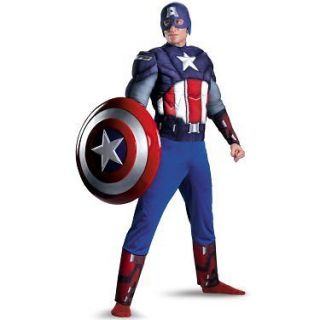 Avengers Movie Captain America Classic Muscle XL XXL includes gloves