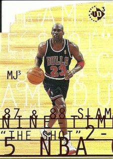 Michael Jordan 1997 98 Upper Deck UD3 MJ3  1 Die Cut RARE
