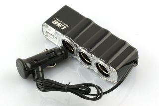SUPER CHEAP USB Car Cigarette Socket Converter Adapter For iPod GPS 