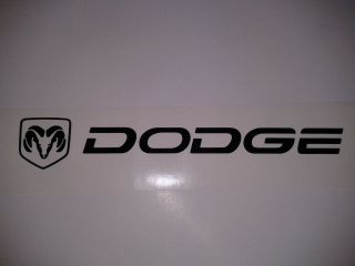 dodge with ram badge vinyl decal window or bumper sticker