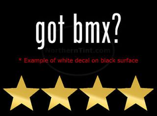 got bmx? Vinyl wall art truck car decal sticker word
