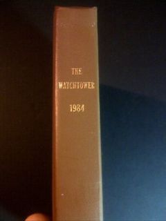1984 Watchtower magazines Bound Volume Jehovahs Witness