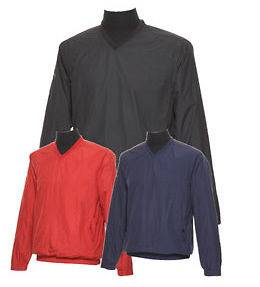   Golf Mens Size S 3XL V neck Lined Windshirt Water Rain Resist Jacket